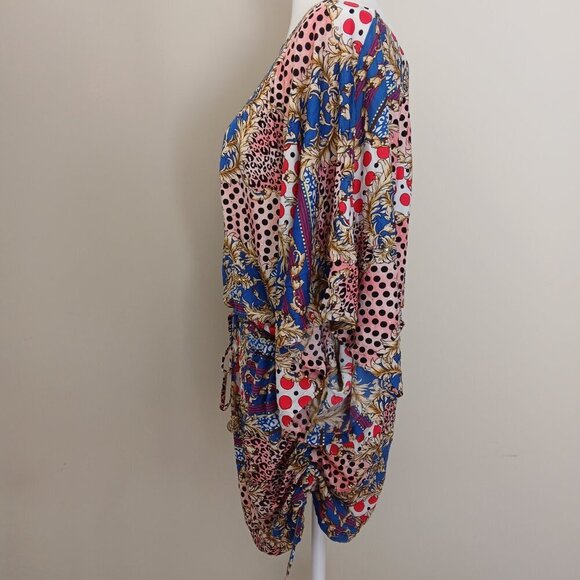 Luli Fama South Beach Dress Swim Coverup Multicolour Size Large - Picture 3 of 8